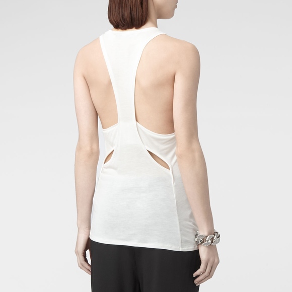 All Saints Tops - All Saints Anca Vest in White US 2